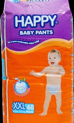 Happy diaper pants xxl, Babies & Kids, Bathing & Changing, Diapers ...