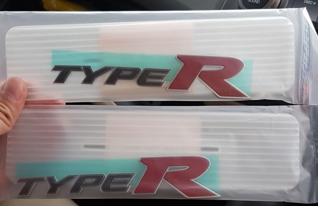 Honda Civic Fd2r New Original Type R Emblem Logo Japan All Honda Model Cars Original Parts Available Car Accessories Accessories On Carousell