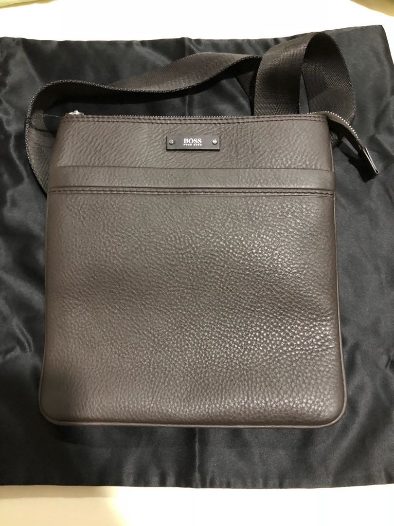 Hugo Boss Sling (Dark Brown), Luxury, Bags & Wallets on Carousell
