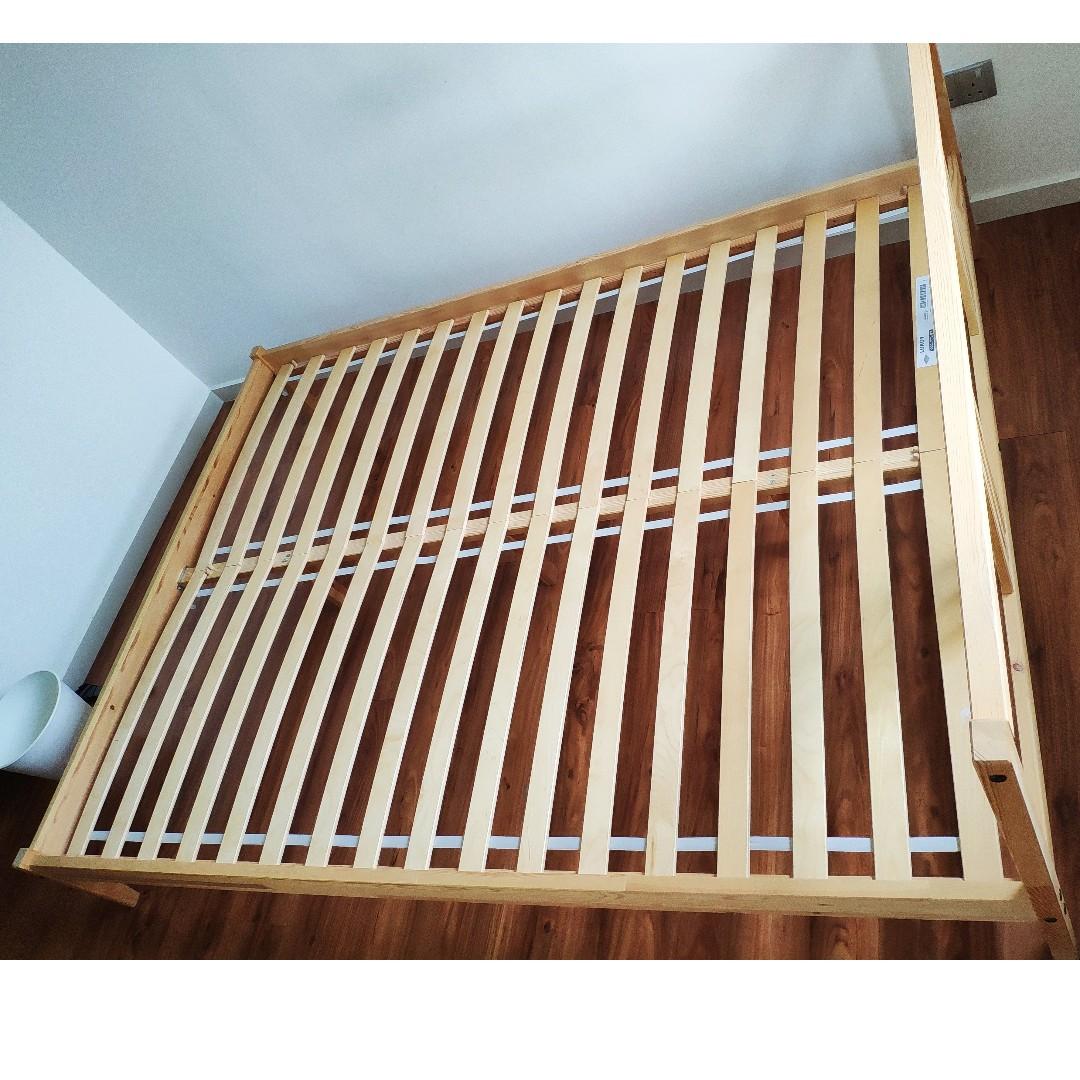 Ikea queen size bed frame, Furniture & Home Living, Furniture, Tables