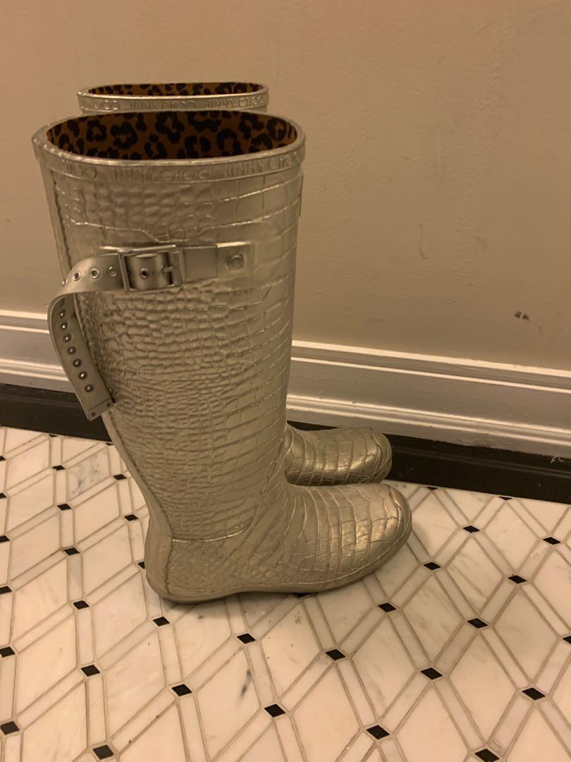 Jimmy Choo x Hunter rain boots Women s Fashion Shoes on Carousell