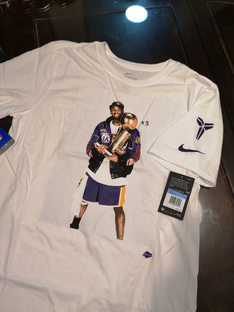 Nike Kobe Bryant Lakers Trophy Retirement GOAT Dri-Fit T-shirt