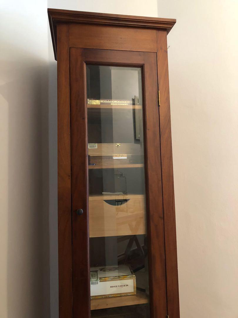 Luxury Cabinet Cigar Humidor Furniture Shelves Drawers On