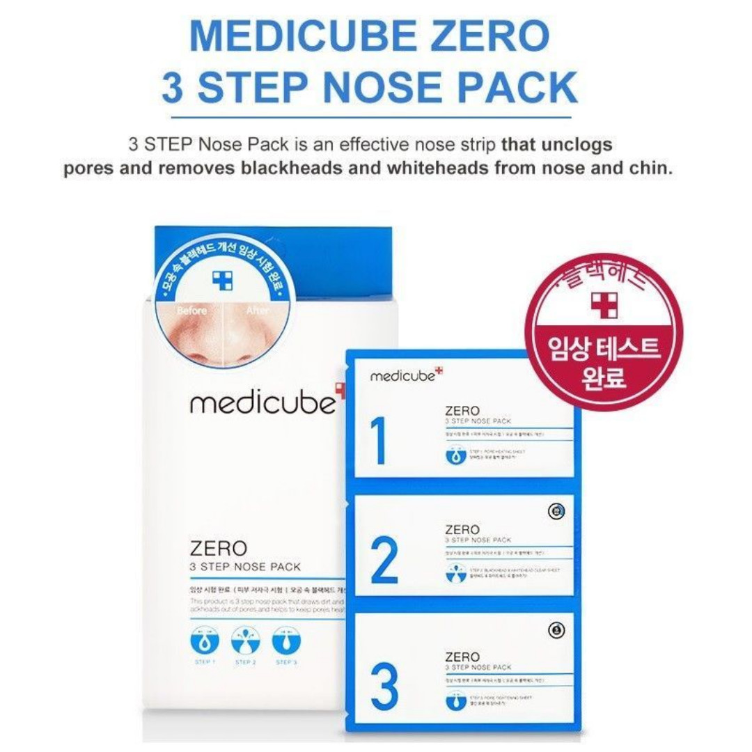 Medicube Zero 3 Step Nose Pack, Beauty & Personal Care, Face, Face Care