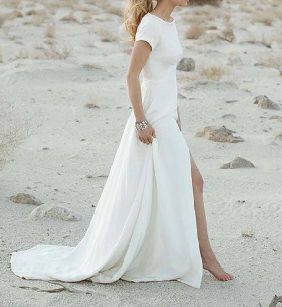 Modern Wedding Gown Off White Wedding Dress Solemisation Dress