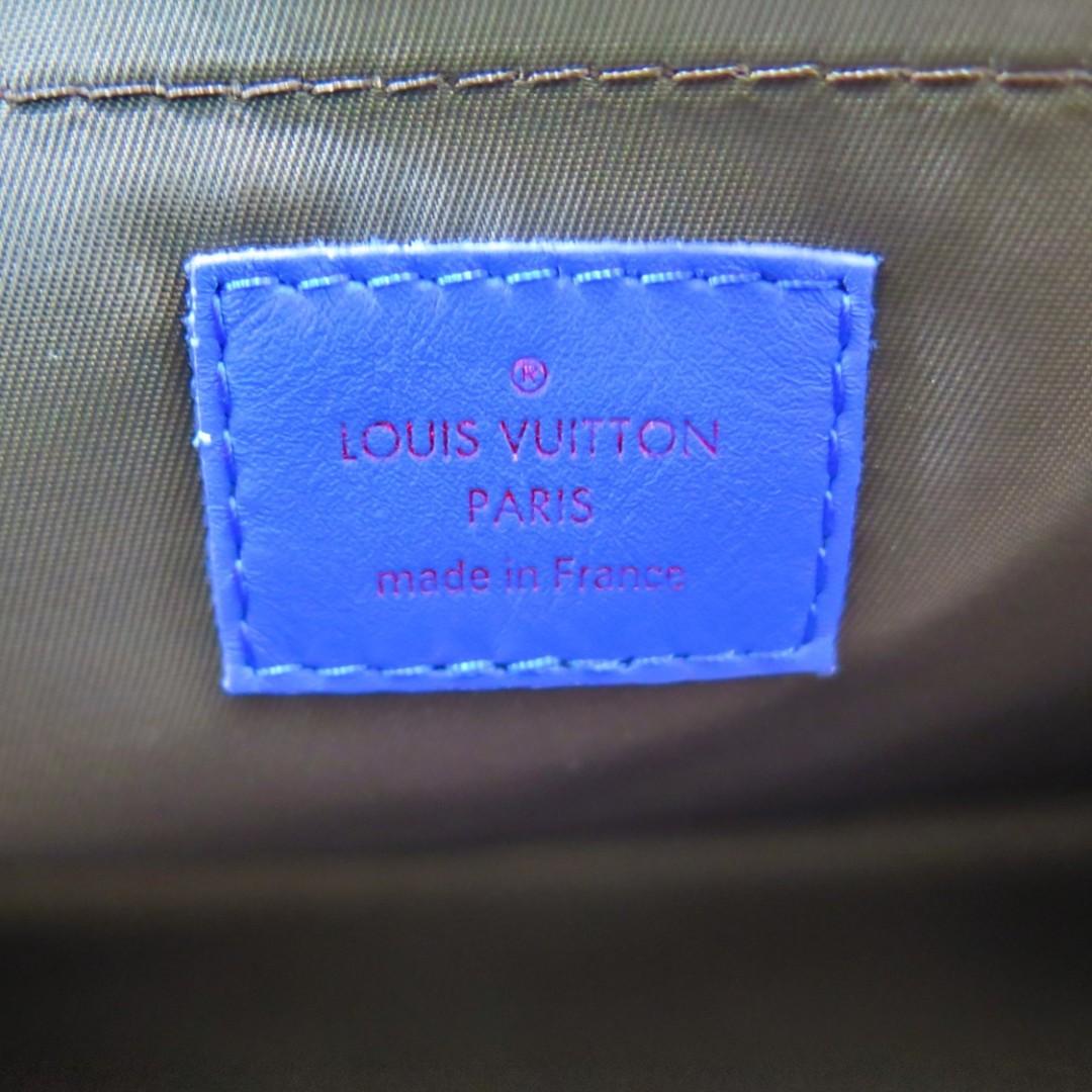 Louis Vuitton Monogram Canvas Pochette Apollo Bag M63048 Blue 2018
