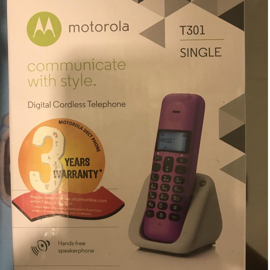 Motorola T301 Digital Cordless Telephone Mobile Phones Tablets Others On Carousell