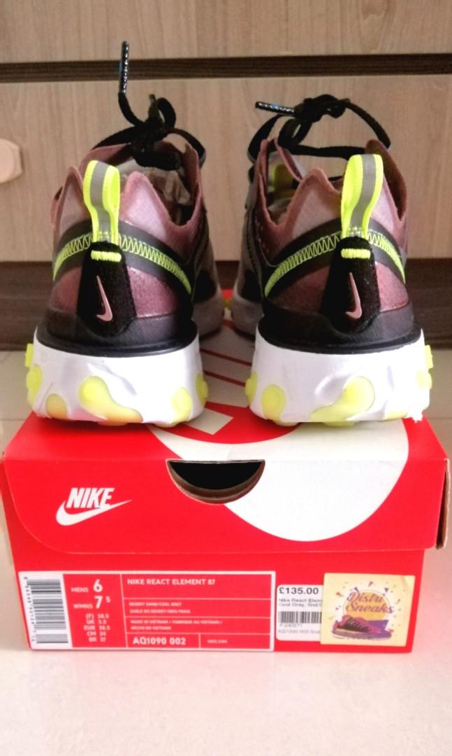nike react element 87 size 5.5