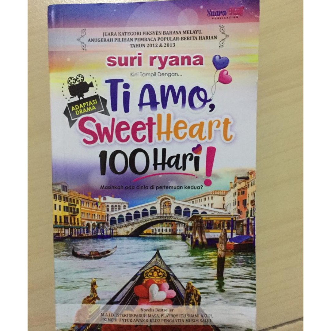 Novel Ti Amo Sweetheart 100 Hari Books Stationery Books On