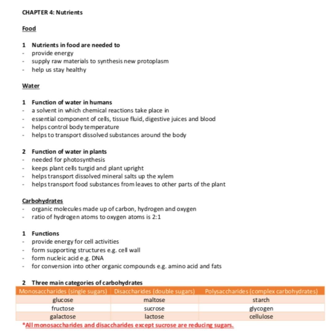 O Level Bio 6093 Notes Books Stationery Textbooks Secondary On Carousell