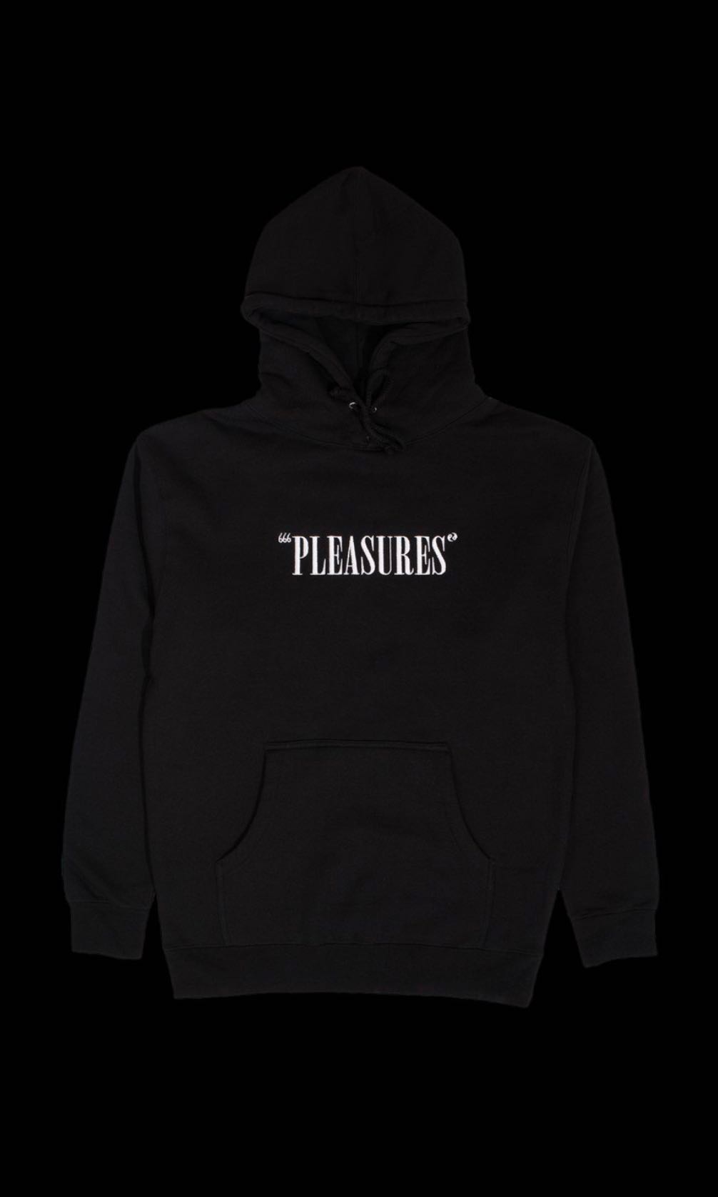 pleasures hoodie black