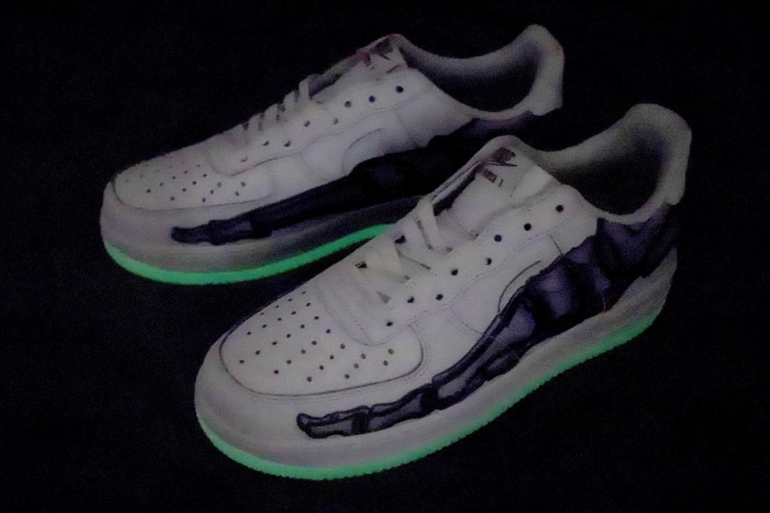 air force 1 glow in the dark sole