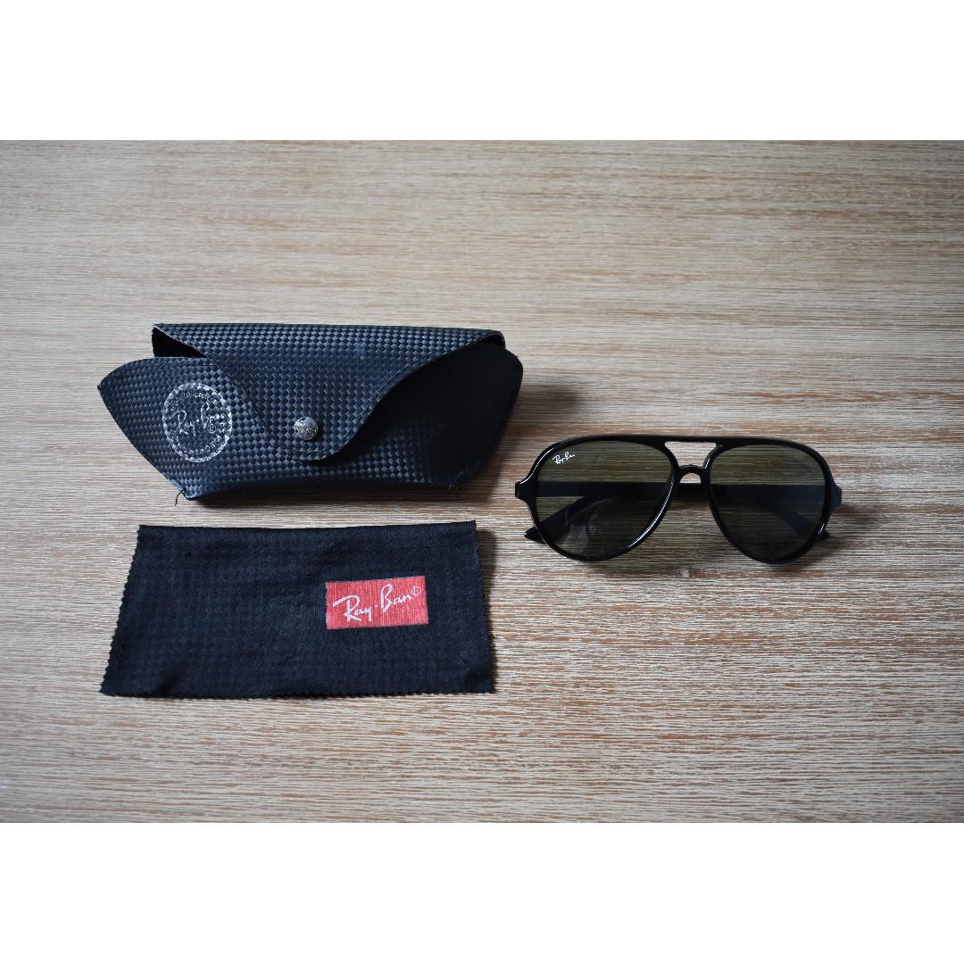 Ray Ban Cats 5000 Classic Pilot Style Black Sunglasses Rrp