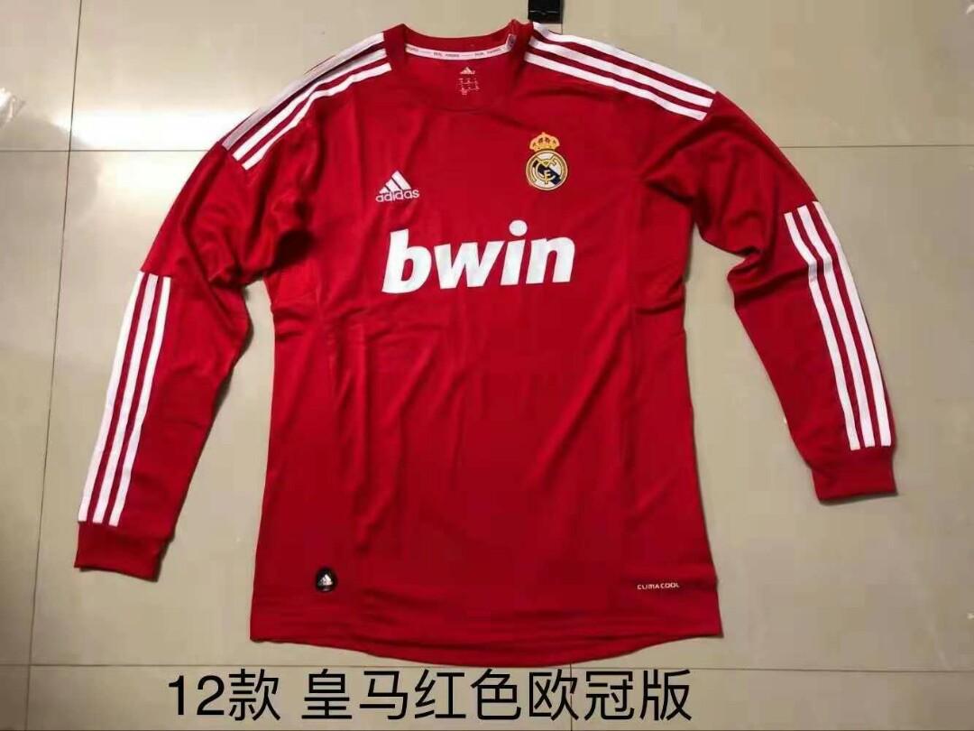 Real Madrid 11 12 Retro Third Long Sleeve Kit Sports Sports Apparel On Carousell