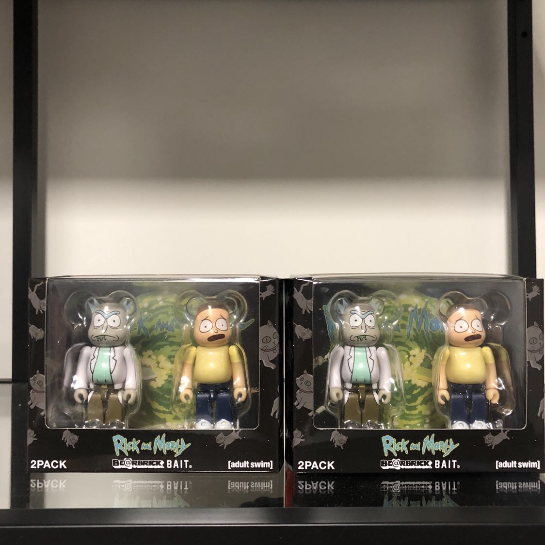 BAIT Medicom BE@RBRICK Rick and Morty 100% Bearbrick Figure Set 
