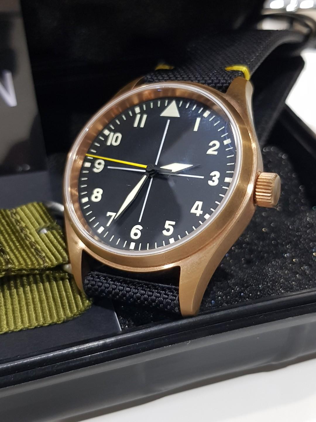 San martin clearance bronze pilot watch