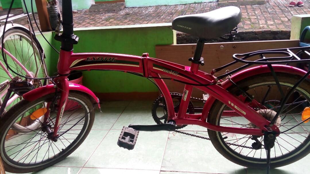 Sepeda Lipat Exotic 2026mx Uk 20 Inch Olah Raga Sepeda Di Carousell