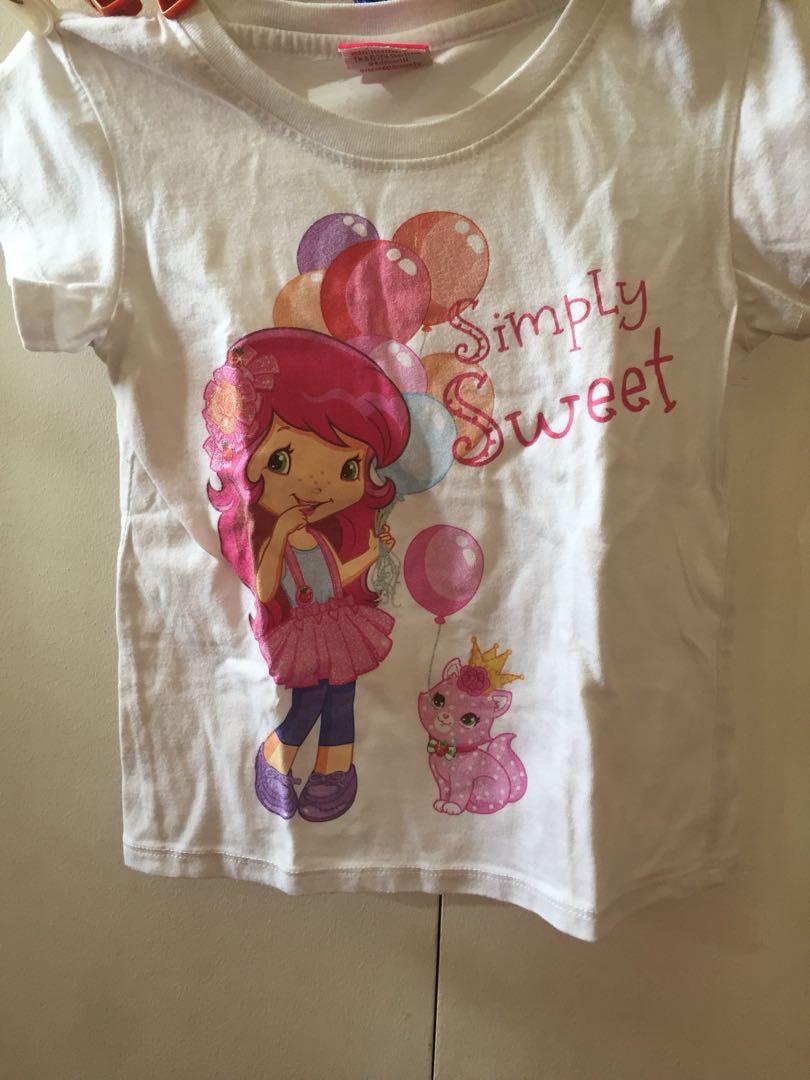 Strawberry Shortcake Shirt Babies Kids Girls Apparel 4 To 7