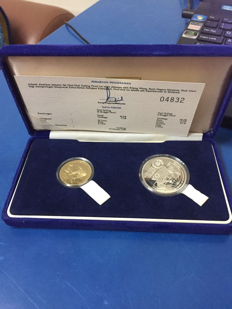 Syiling Peringatan - 5 Ringgit u0026 25 Ringgit Mesyuarat Ketua-ketua 