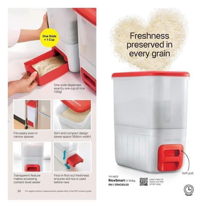 Tupperware Rice Dispenser, Furniture & Home Living, Kitchenware