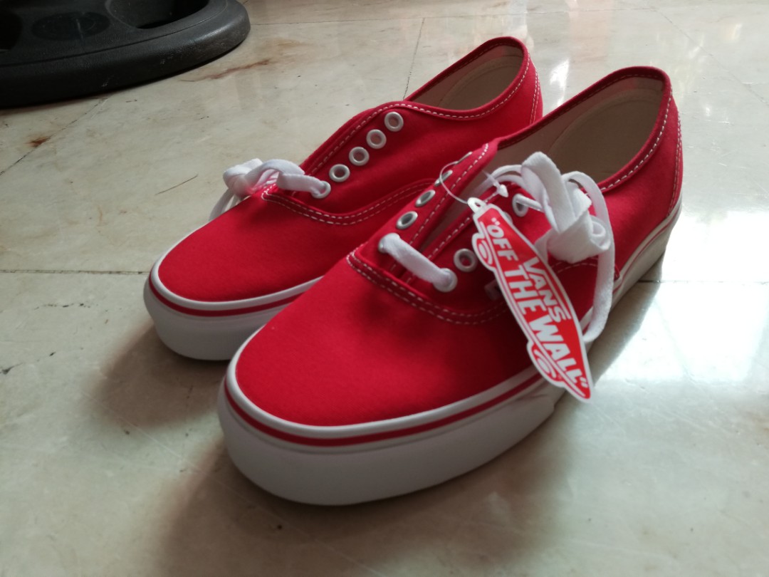red vans shoes