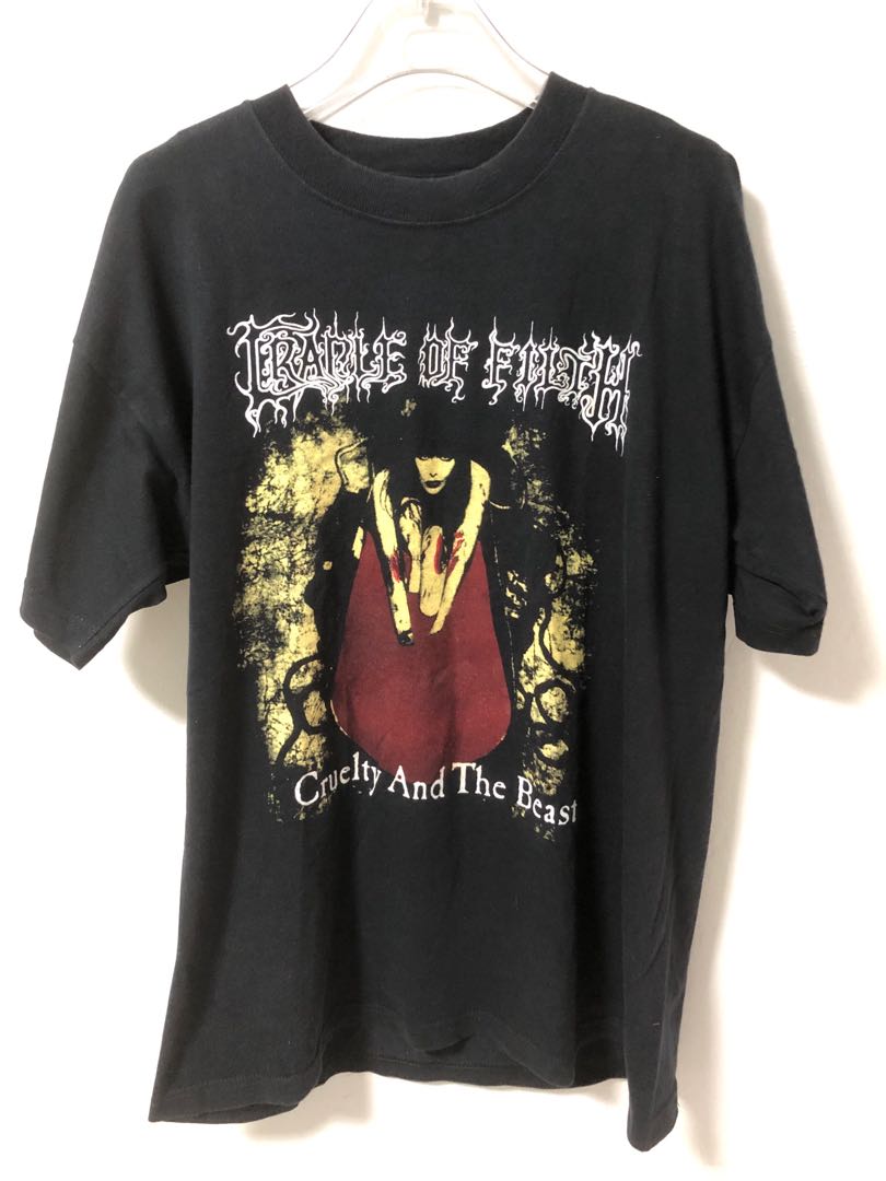 Vintage cradle of filth cruelty & the beast t shirt, Men's Fashion ...