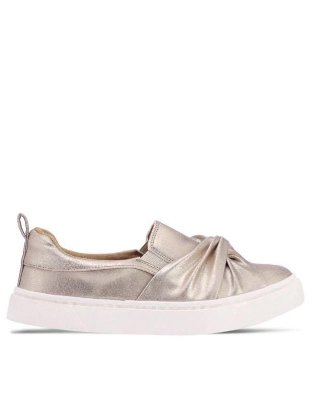 rose gold slip ons