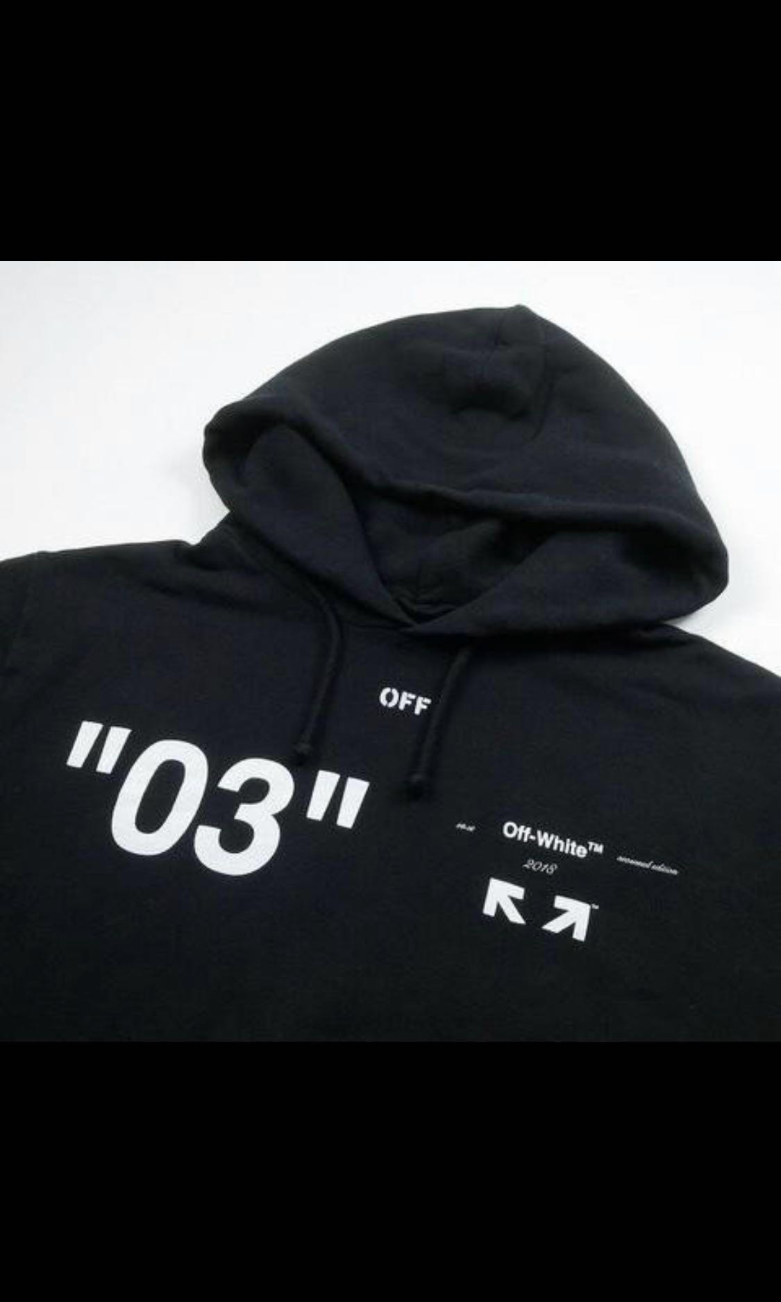 WTS Off white for all 03 black hoodie Men s Fashion Coats