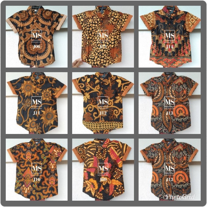 Kids Kemeja Batik Jawa Babies Kids Boys Apparel 1 To 3 Years On Carousell