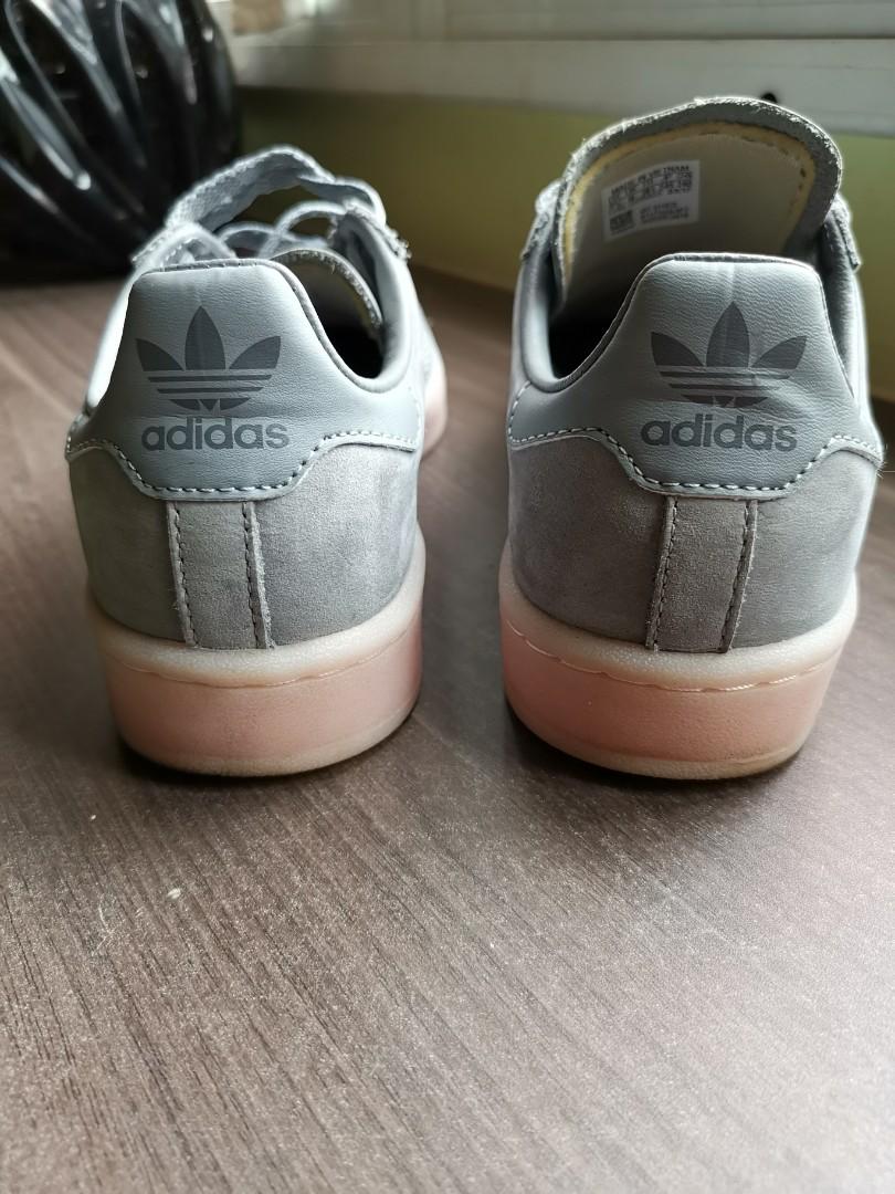 Adidas campus grey sales three icey pink