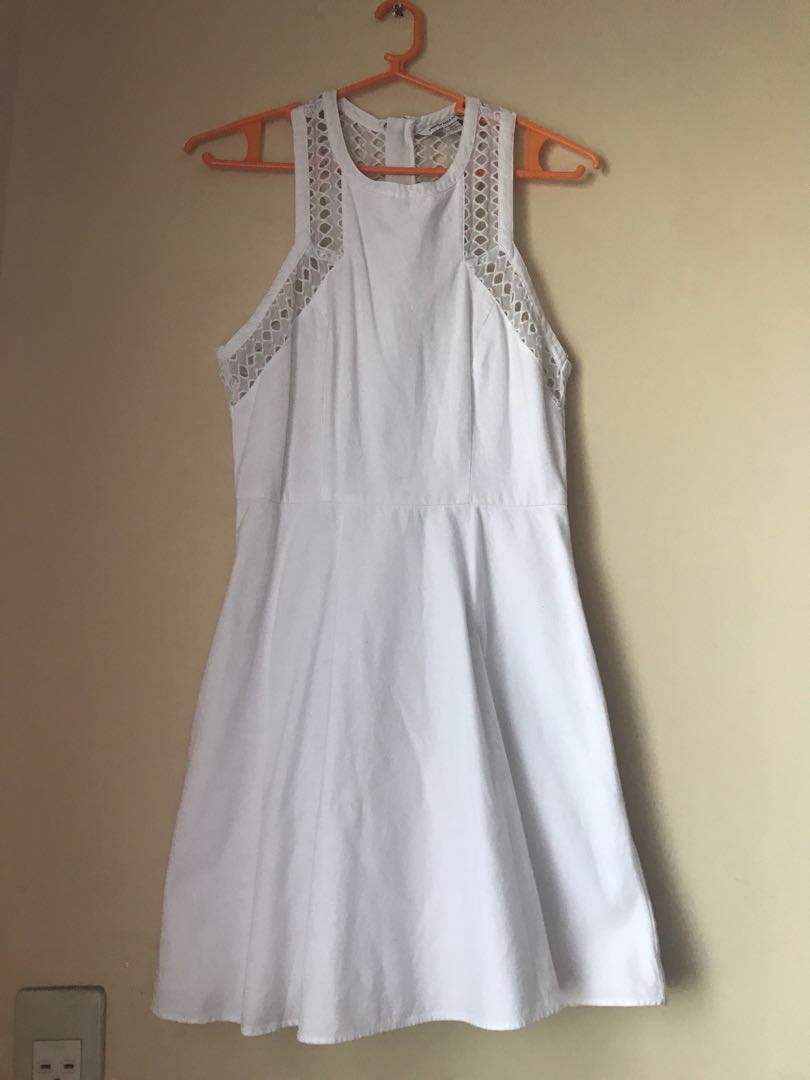 american eagle white dress