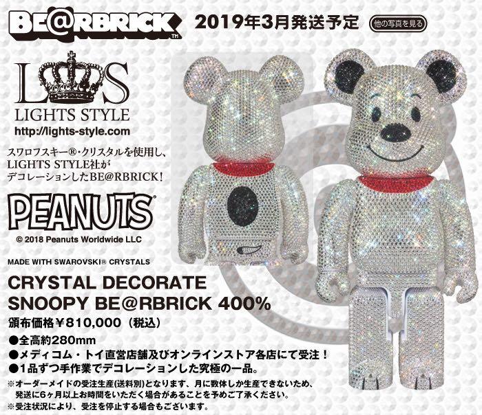 BE@RBRICK Hello Kitty Swarovski Crystal 400% Figure