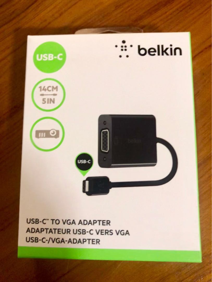 Belkin USBC to VGA Adapter, Computers & Tech, Parts & Accessories