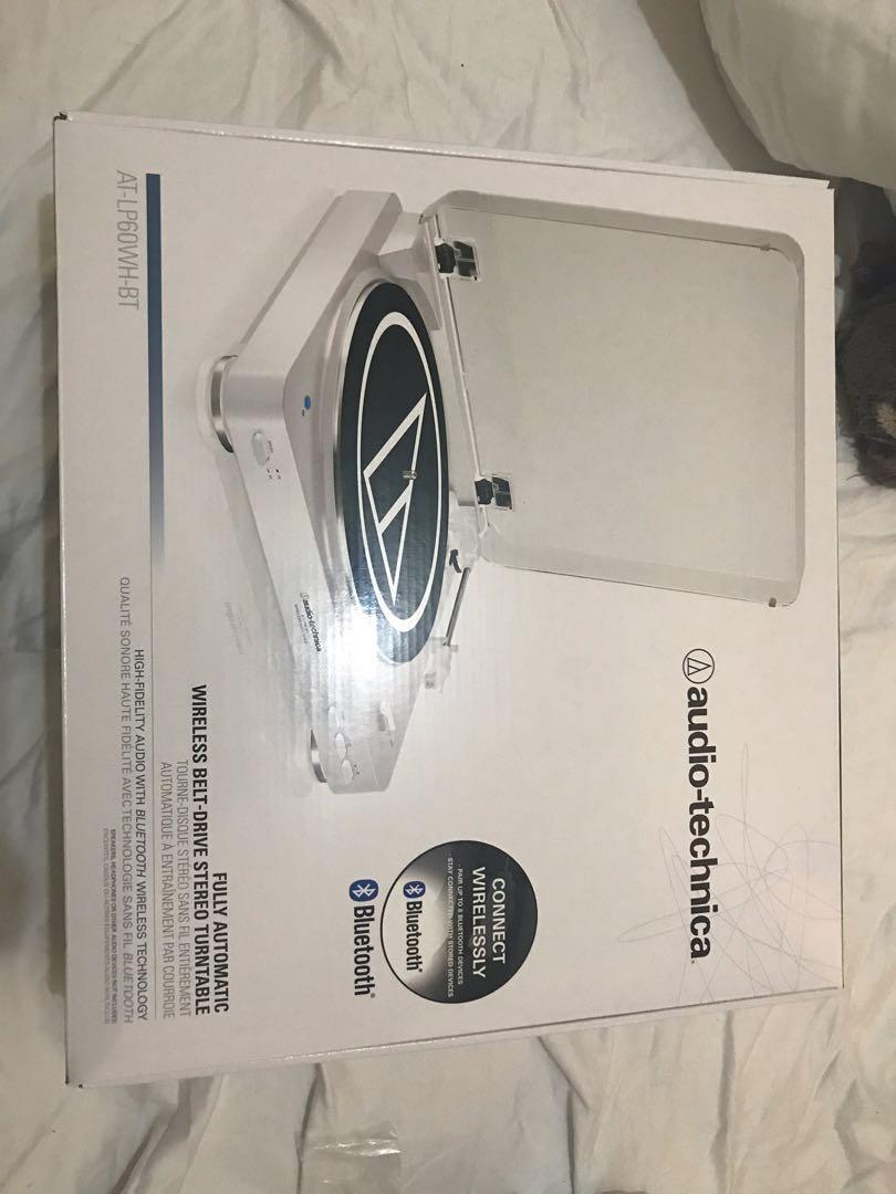 Best Seller Audio Technica White ATLP60 Bluetooth Record Player