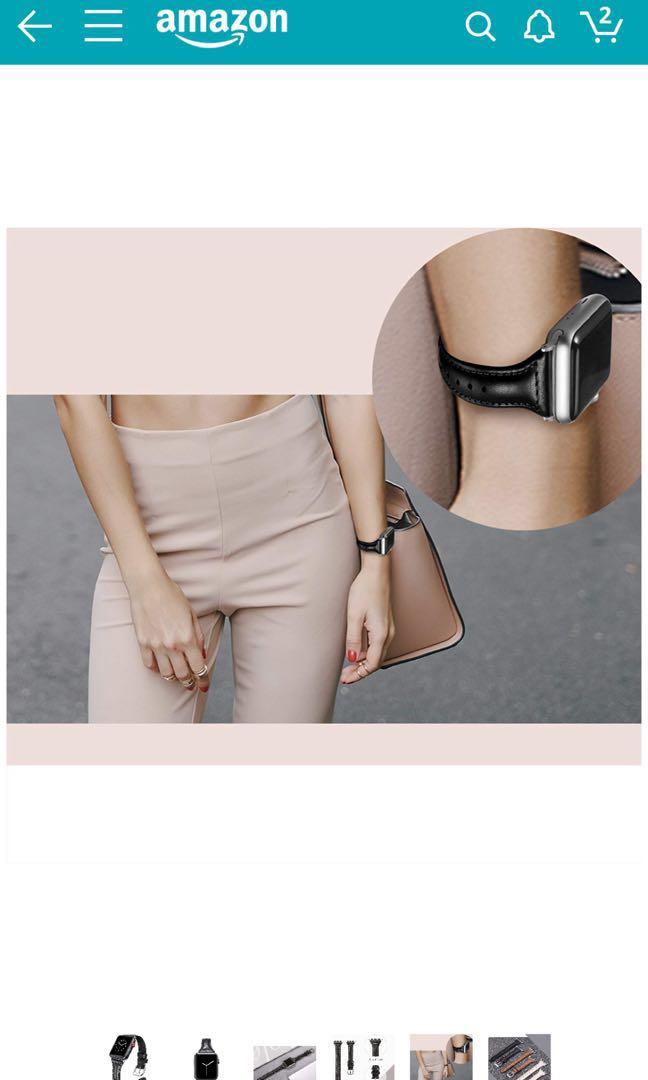 BEST SELLER Secbolt Leather Bands slim Apple Watch band Stainless