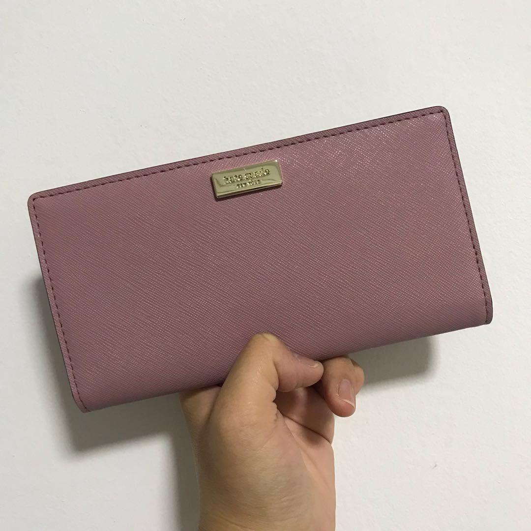 BN Kate Spade Dusty Peony Medium Wallet (Laurel Way Stacy, Pink), Women's  Fashion, Bags & Wallets, Wallets & Card Holders on Carousell