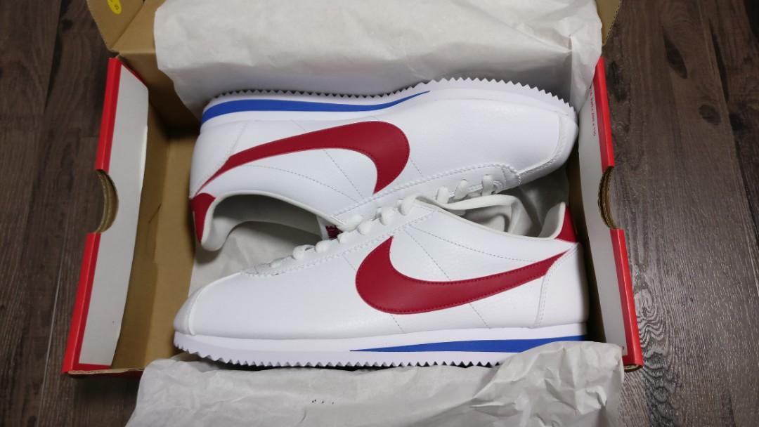 nike leather white cortez trainers