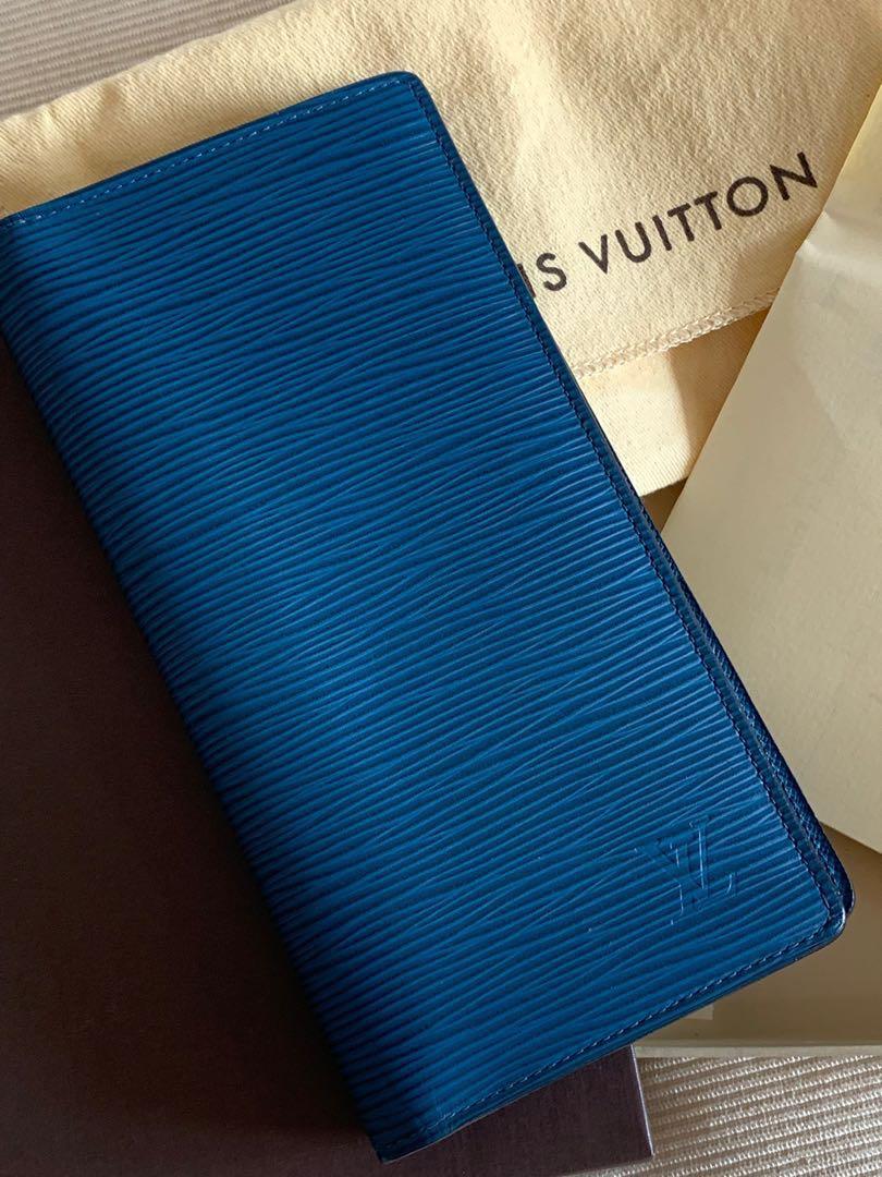 Louis Vuitton Blue Epi leather Brazza Bifold Long Wallet – I MISS YOU  VINTAGE