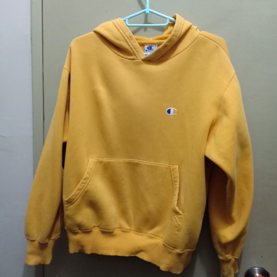 champion mustard yellow sweatshirt