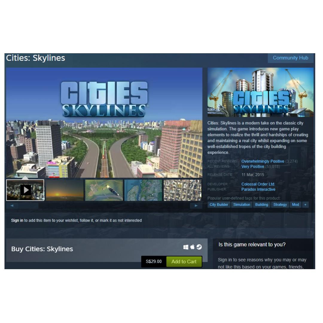 Cities Skylines After Dark Dlc Toys Games Video Gaming Video Games On Carousell