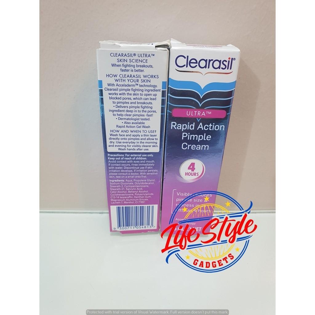 rapid action pimple cream