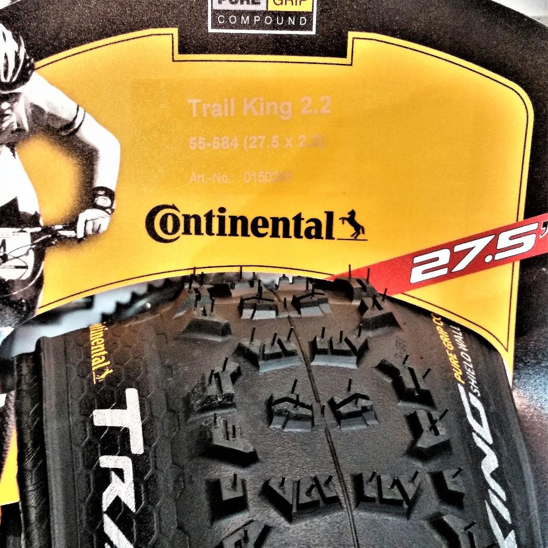 CONTINENTAL Trail King Performance MTB Tire 27.5 X 2.2, Sports Equipment,  Bicycles  Parts, Bicycles on Carousell