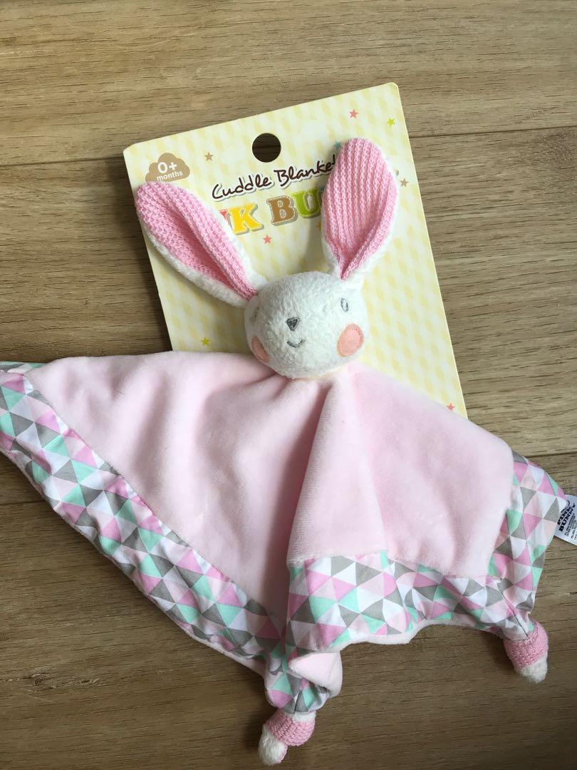 cuddle blanket pink bunny