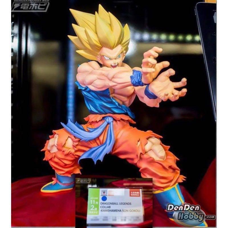 Dragon Ball Legends Super Saiyan Son Goku Kamehameha 17cm original Figure