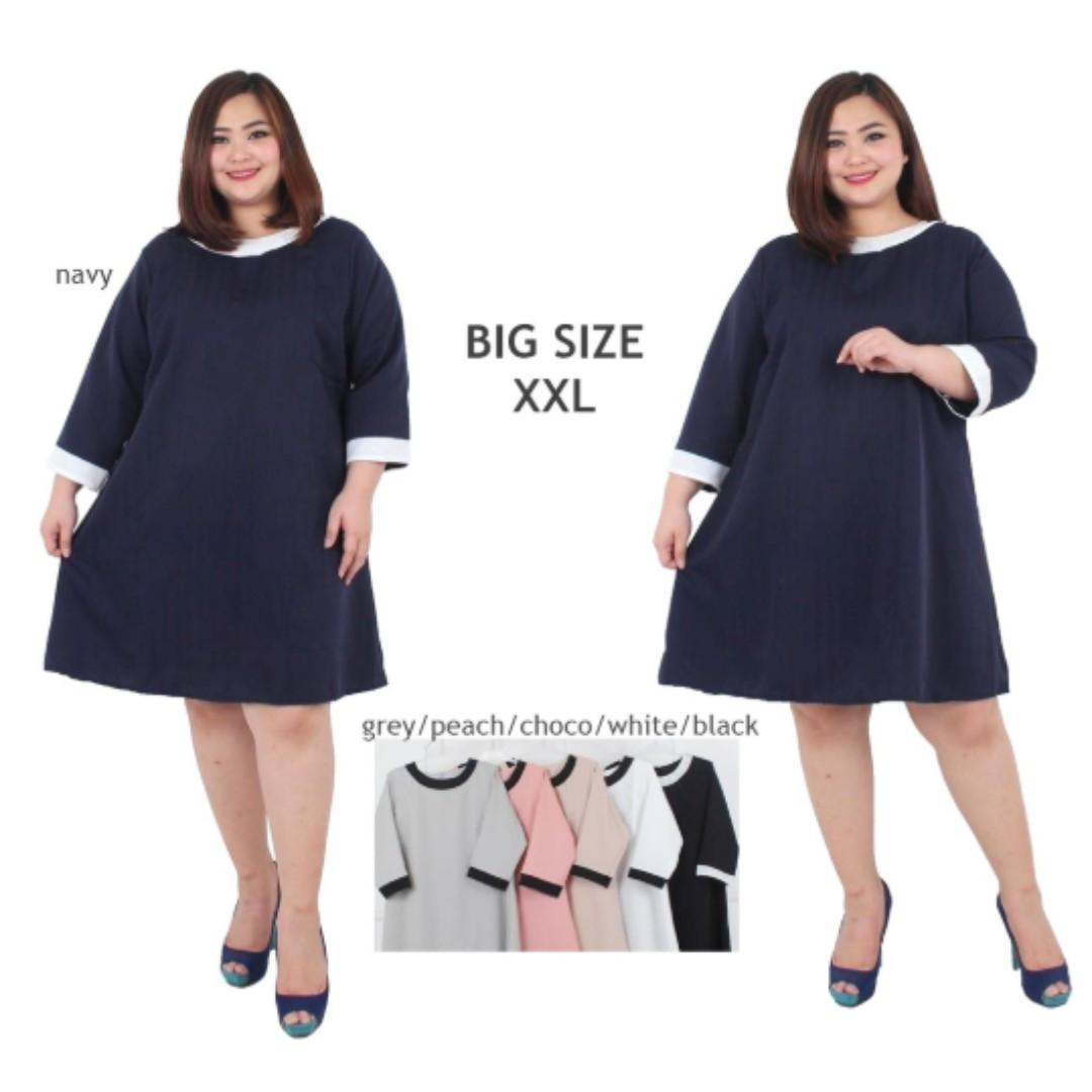 dress putih big size