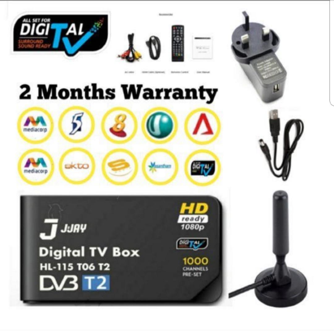 DVB-T2 Digital TV Setup Box Singapore / Digital Antenna, TV & Home ...