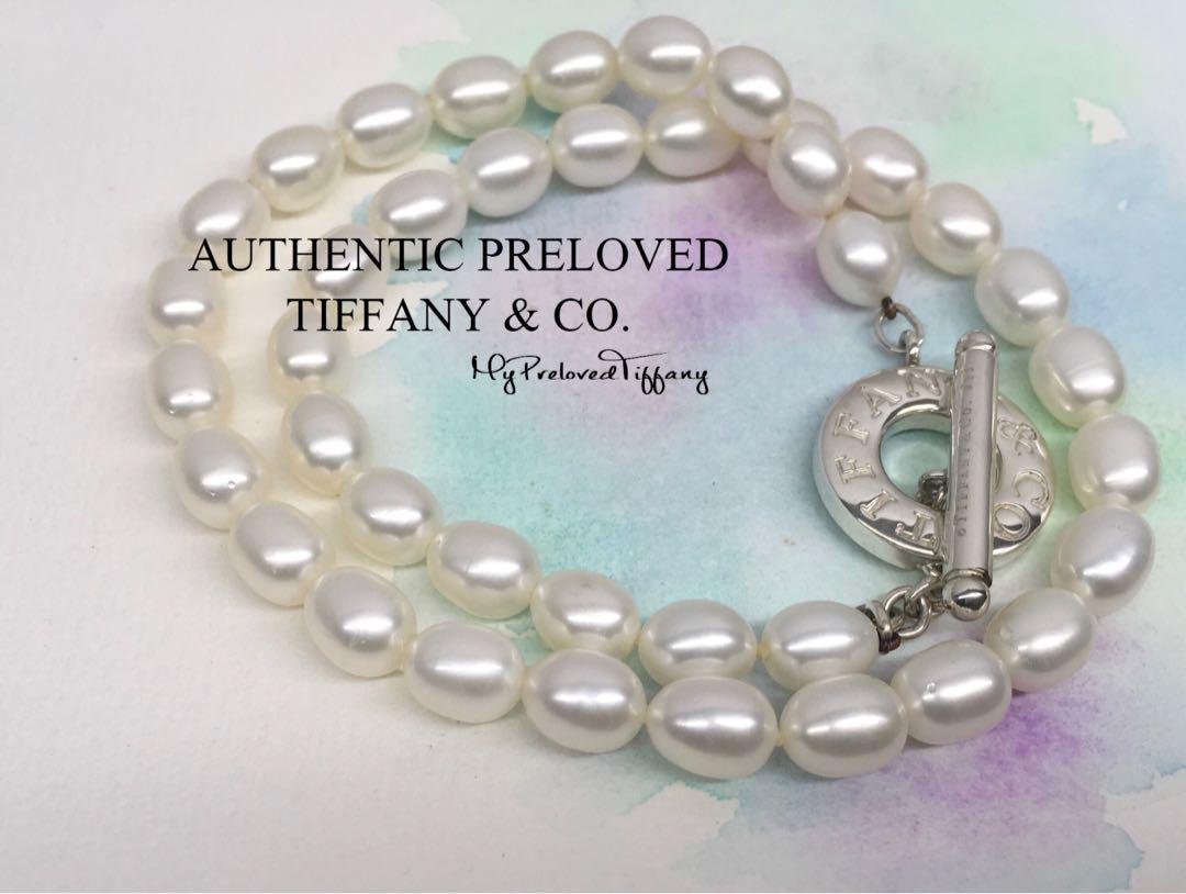 Toggle Freshwater Pearl Necklace Silver 