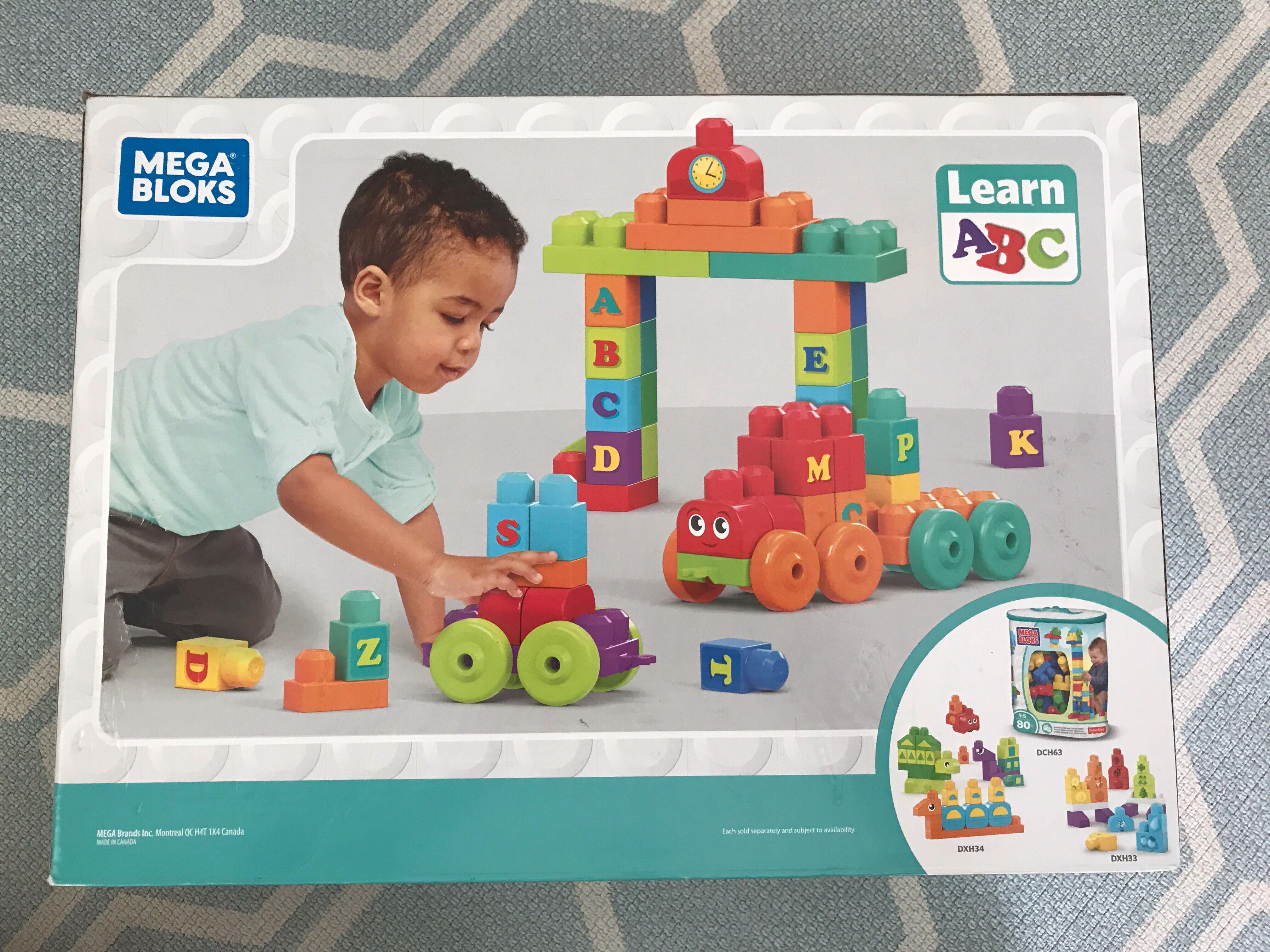 Fisher price mega bloks abc learning train online