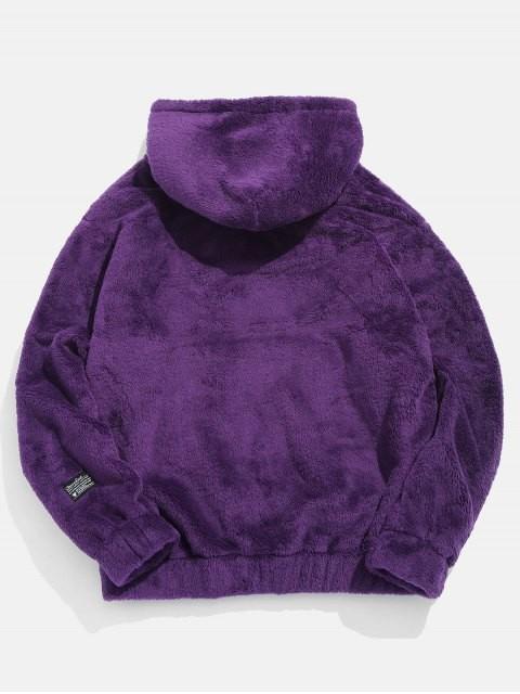 Purple shop fur hoodie