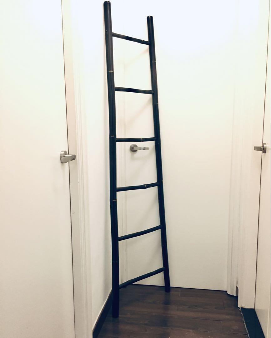 G O D 竹梯深啡色god Bamboo Ladder 傢俬 家居 廚具和餐具 餐桌布和紡織布品 Carousell